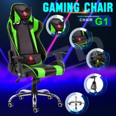BG Furniture เก้าอี้เล่นเกม เก้าอี้เกมมิ่ง เก้าอี้คอเกม Raching Gaming Chair (Green) - รุ่น G1